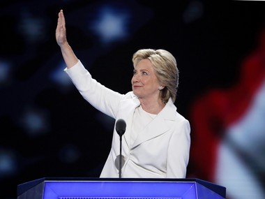 Hillary Clinton vows to be president for 'all Americans' as she accepts Democratic nomination