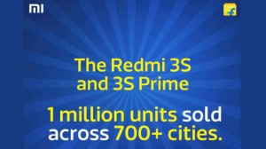 Xiaomi Redmi 3S Sales in India Cross 1 Million in Less Than 4 Months, Says Flipkart 